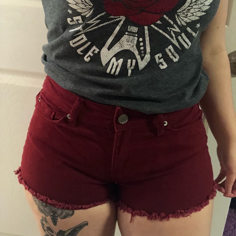 Red shorts